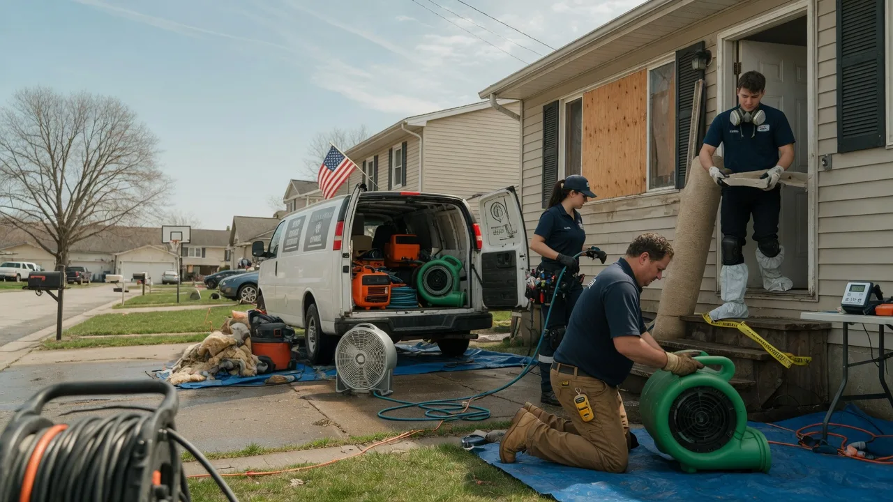 Water Damage Restoration in Middletown, IL near me
